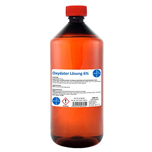 Oxydator Lösung 6% I Food Grade I 1 Liter I Aquarien und Teiche I stabilisiert I Herrlan I Made in Germany