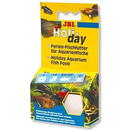 JBL Holiday 40310, Ferien-Alleinfutter für alle Aquarienfische, Futterblock