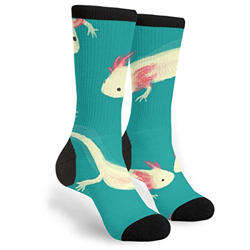 934 Unisex Sportsocken Axolotl Arbeitssocken Geruchshemmend Men'S Socks Klassische Für Radfahren Geschenk Laufen 40Cm