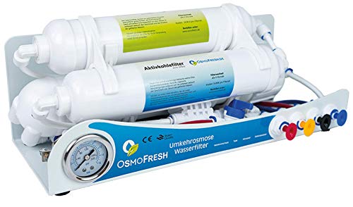 Osmoseanlage Smartline Gold 100 GPD | Umkehrosmose Wasserfilter bis zu 380L Tagesleistung | von OsmoFresh | Direct Flow Frischwasser | Aquaristik | Meeresaquaristik