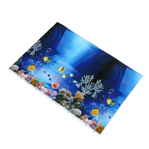 Milisten 1 Blatt Aufkleber für Aquarien doppelseitiger Hintergrund Terrarienhintergrund Aquarium Dekoration aquaristik zubehör Hintergrunddekor für Aquarium Aquarium-Hintergrund Klebstoff