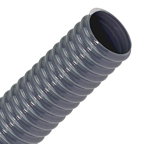 FLEXTUBE PVC-L 100mm (4 Zoll), Länge Meterware - leichter, flexibler Saugschlauch, Spiralschlauch aus PVC, Schlauch für Wasser, Luft, Pulver, Sägemehl, Späne