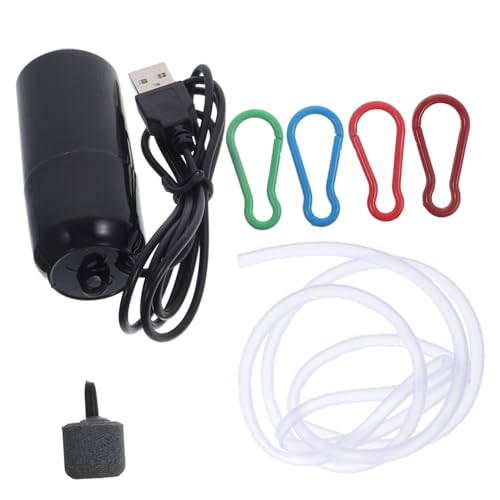 Toddmomy 1 Satz für Aquarien tragbarer Kompressor kleine Wasserpumpe tauchfähig Bausatz USB Sauerstoffpumpe Mini Aquarium Pumpe Aquariumbelüfter USB-Sauerstoffpumpe Kupfer Black