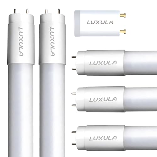 LUXULA 5er Pack LED Röhre 120cm - Kunststoff T8 G13-18W 2880lm - 6000K Kaltweiß - inkl. Starter-Brücke - Röhrenlampe Leuchstoffröhre Neonröhre