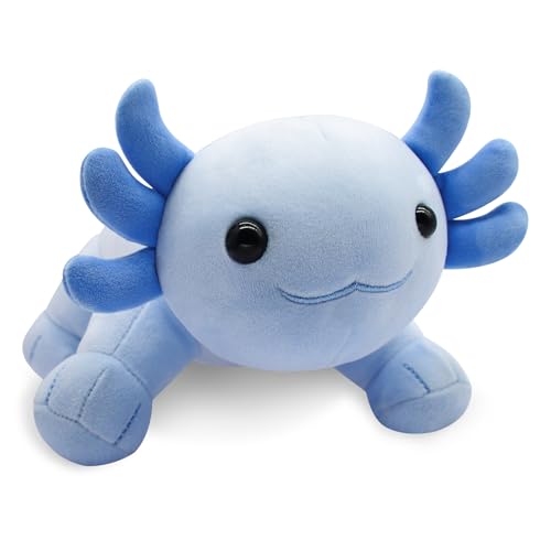 Desdfcer Axolotl Plüschtier,Axolotl Kuscheltier Stofftier,Axolotl Plüsch Plüschkissen Spielzeug,Axolotl Kissen Puppe,Geschenk für Kinder,Mädchen,Jungen,Weihnachten