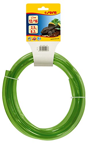 sera 45057 44546 Schlauch grün 2,5 m - Schauch fürs Aquarium - Flexible Schläuche in verschiedenen Durchmessern, Längen und Farben