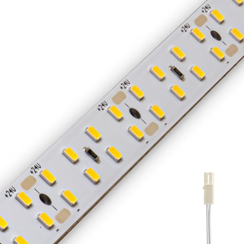 INNOVATE LED Umrüstplatine 55CM kaltweiß dimmbar | 9W LED Umrüstsatz mit Haltemagneten 1550 Lumen 24V | Retrofit LED Platine für LED Röhre 60CM | T8 / T5 LED Leuchtstoffröhre Ersatz 6500K