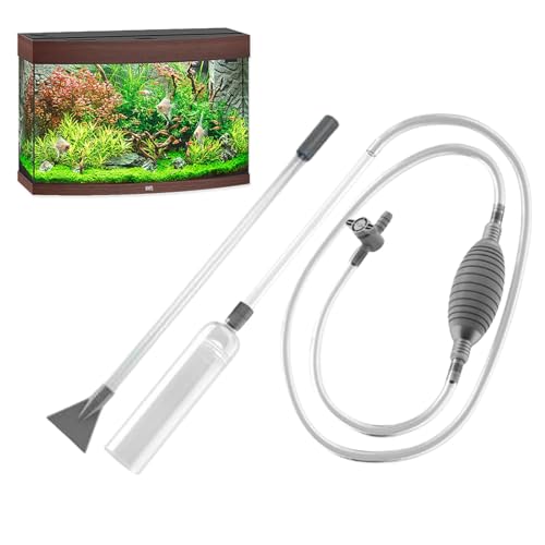 Aquarium-Staubsauger, Kiesreiniger, Aquarium-Staubsauger, 2-in-1-Siphonpumpe für Aquarien, 9,84 Fuß Schlauch Aquarium Reinigungswerkzeuge, Aquarium Reinigungsset für den Wasserwechsel im Aquarium