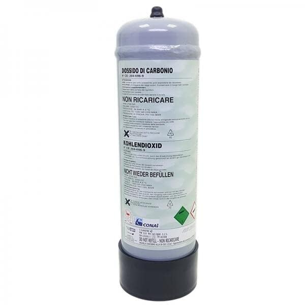 Aquariumline Einweg-CO2-Gasflasche 1,3 kg für Aquarien mit Anschluss M10x1 Kohlendioxid