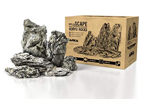 ARKA mySCAPE-Rocks Seiryu | Mini-Landschaft | Natur Aquarium Steine für einzigartige Aquascapes im Süßwasser Aquarium & Aufbauten in jedem Terrarium | Ca. 10-30 cm | Ideal zu bepflanzen | Inhalt: 5 kg