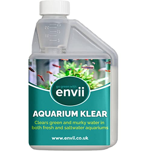 Envii Aquarium Klear – Bakterien Aquarium Wasserklärer – Gegen Trübes, Grünes Wasser Behandelt 4000 Liter