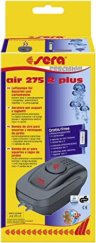 sera P18035 air 275 R Plus - Luftpumpe für kleine und mittelgroße Aquarien – Elektronische Regelung