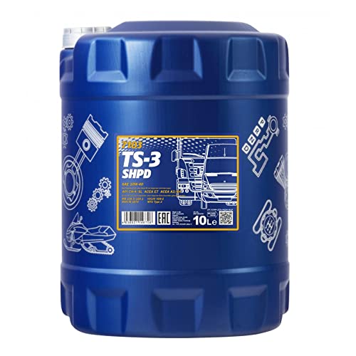 MANNOL TS-3 SHPD 10W-40 API CH-4/CG-4/CF-4/SL Motorenöl, 10 Liter