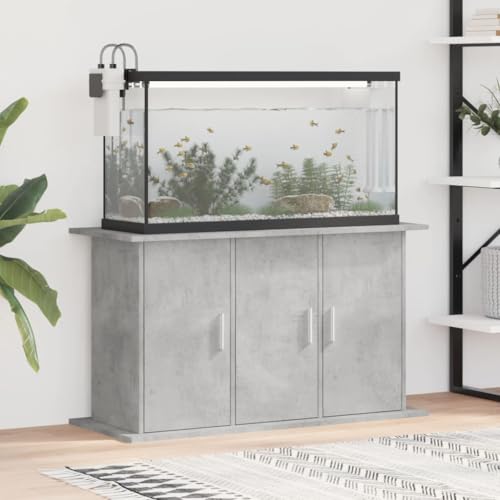 Xichuzi Aquariumständer Betongrau 101x41x58 cm Holzwerkstoff, Aquarium Unterschrank, Aquarium Schrank, Aquariumschrank, Aquarium Tisch, Aquarium Stands 833635