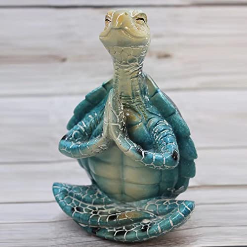 Tuzsocr Schildkröte Figur Harz Meditation Schildkröte Figur Yoga Schildkröte Skulptur Meditation Zen Garten Dekoration Meditation Figur Tischdekoration Spirituelles Geschenk