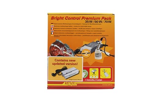 Lucky Reptile Bright Control Premium Pack - Multiwatt-Vorschaltgerät mit Fassung für Metalldampflampen - Elektronisches Vorschaltgerät für Bright Sun Lampen - Zubehör Terrarium - 35 / 50 / 70 Watt