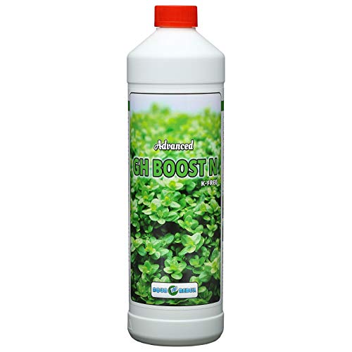 Aqua Rebell ®️ Advanced GH Boost N - 1 Literflasche - optimale Versorgung für Ihre Aquarium Wasserpflanzen - Aquarium Eisenvolldünger speziell für Wasserpflanzen entwickelt