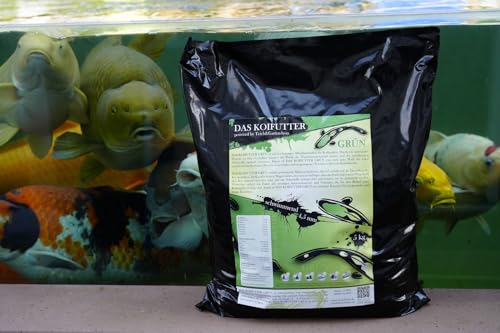 DAS KOIFUTTER GRÜN | 5 KG | gesundes Wachstum und hohe Vitalität | schwimmend für Koi und Goldfische (5 KG)