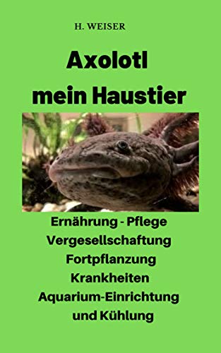 Axolotl mein Haustier: Informationen zur Ernährung, Pflege, Vergesellschaftung, Fortpflanzung, Krankheiten, Aquarium- Einrichtung und Kühlung
