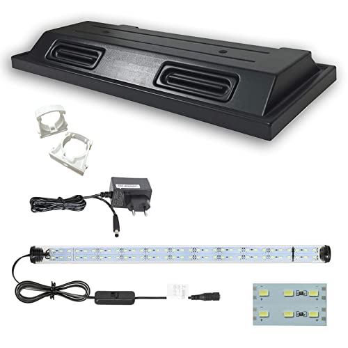 ZooPaul Aquarium Terrarium Abdeckung 100x40cm x LED Tube doppelt Lampe Beleuchtung Deckel