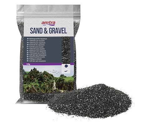 Amtra Sand und Kies für helle schwarze Aquarien, 5 kg