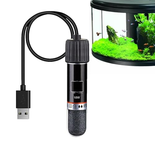 Intelligente Sensor-Aquarienheizung | Heizgerät für kleine Aquarien | Miniatur-Fisch-Heizstab | Der Aquariumheizer mit wiederaufladbarem Heizstab sorgt für eine optimale Wassertemperatur
