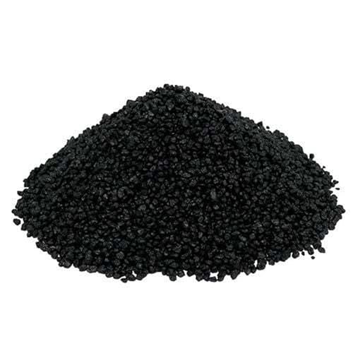EDZARD Dekogranulat Dekosteine (2-3 mm), Farbe schwarz, 1 kg, wasserfest, staubfrei