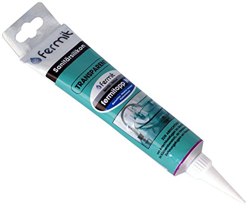 Fermit Silikon 100 ml Tube - transparent - Für Abdichtungen geeignet, geruchlos - Temperaturbereich -40°C bis +120°C - bleibt dauerhaft elastisch - Reinigungsmittelbeständig / T381199