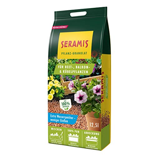 Seramis Pflanz-Granulat für Beet-, Balkon- & Kübelpflanzen, 12,5 l – Tongranulat, Pflanzenerde Ersatz zur Wasser- und Nährstoffspeicherung