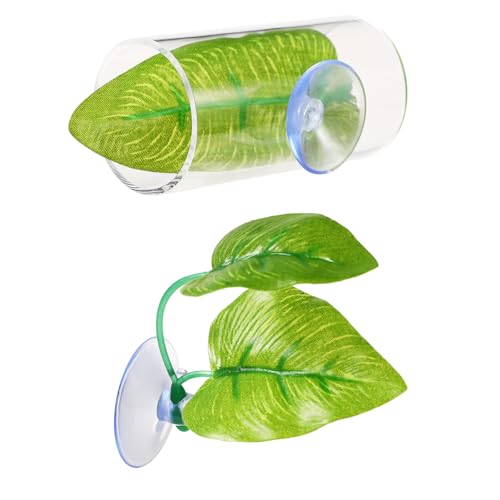 lasuroa 2stk Kampffisch Aquarium Zubehör, Kampffisch Tunnel Betta Fish Bed Hängematte für Betta Kampffisch Betta Hängematte mit Saugnapf für Aquarium-Dekoration