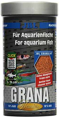 JBL Grana 40512 Premium Alleinfutter für kleine Aquarienfische, Granulat 250 ml
