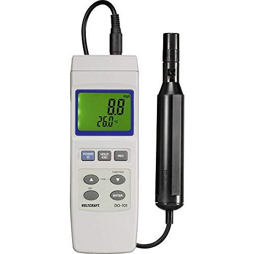 VOLTCRAFT DO-101 Sauerstoff-Messgerät 0-20 mg/l Wechselbare Elektrode, mit Temperaturmessfunktion