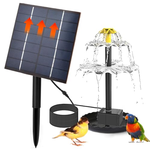 Chaies Vogel Bad Solar Brunnen, Solar Wasser Brunnen,Sonnenwasser-Pumpe | Solar-Brunnensatz, Solar-Wasser-Pumpe, Solar-Brunnenpumpe für Vogelbad, Staub, Outdoor