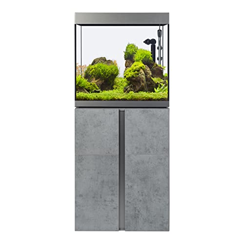 Fluval Siena 160 Aquarienkombination bestehend aus Aquarium 166L und Schrank in Betonoptik