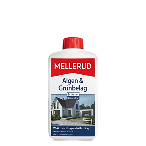 MELLERUD Algen & Grünbelag Entferner | 1 x1 l | – Effizientes Reinigungsmittel zum Entfernen von Algen und Grünbelag