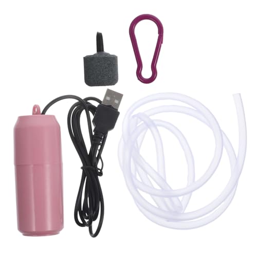 MILISTEN 1 Satz Angelgeräte Fisch Kleine Aquarienluftpumpe Mikro-Tauchboot tragbar USB-Pumpe USB Sauerstoffpumpe Aquarium Sauerstoffpumpe Premium-Luftpumpe Oxygenierungswerkzeug Kupfer Rosa