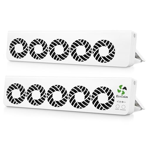 ecoCalm Heizkörper Ventilator Duo Set mit 10 Verbesserten Lüfter, Intelligenter Heizkörperverstärker Erhöhen die Effizienz der Heizung und Sparen Energie