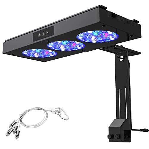 NICREW HyperReef Meerwasser LED 150W, Salzwasser LED beleuchtung für Reef Coral Fish Wasserpflanzen Salzwasser Aquarium