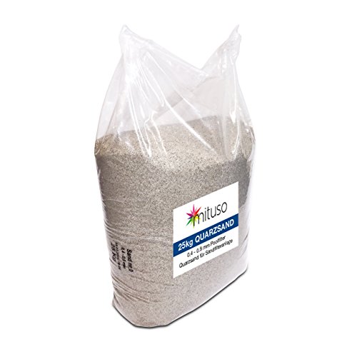 Mituso Quarzsand für Sandfilteranlage, 1er Pack (1 x 25kg)