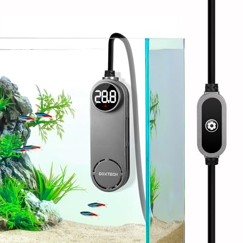 boxtech Aquarium Heizung,Klein Tauchheizung Einstellbare mit Übertemperaturschutz und Digitalanzeige Steuerung für Aquarien (50W)