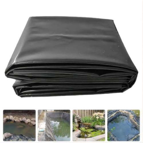 5 m x 12 m HDPE-Fischteichfolie für Koiteiche, Springbrunnen und Fischteiche, ideal für Außenteiche, Ententeiche, Schildkrötenteiche und Gartenwasserlandschaften