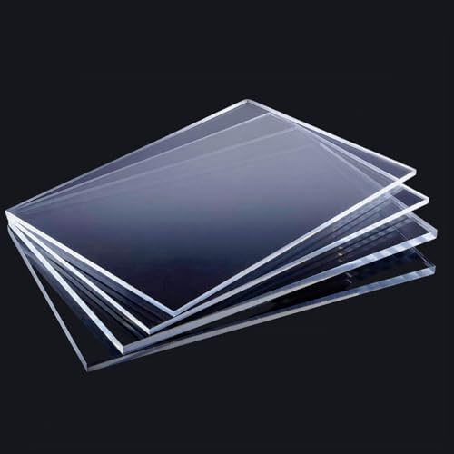 Acrylglas Platte 60x60cm 2mm | PMMA - Klar, Robust & Vielseitig | Zuschnitt von Acrylglas | Transparent | Kunststoffplatte | Materialstärke und Größe wählbar