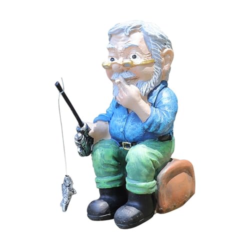 Avejjbaey Aquarien Handwerk Angeln Geezer Figur Handwerk Dekoration Gartenbedarf Meer Kunst Handwerk Dekorationen Fisch Spielzeug