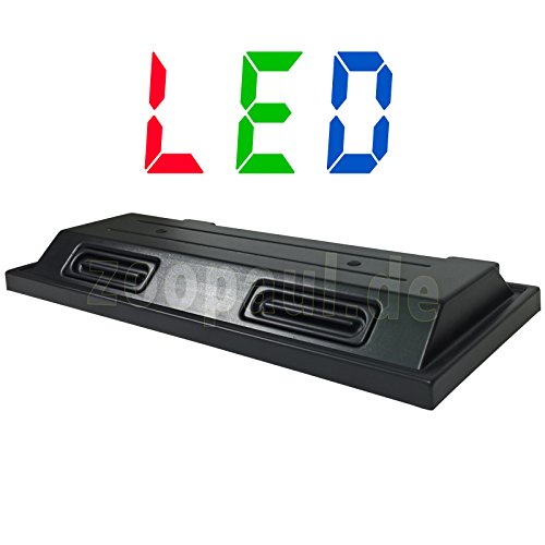 ZooPaul LED 80x35 cm Aquarium Terrarium Abdeckung Beleuchtung Deckel schwarz Lux