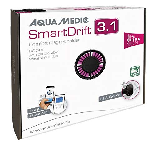 Aqua Medic SmartDrift 3.1, Kompakte „Ultra Silent“ Strömungspumpe, Steuerung über App oder Controller (inkl.)