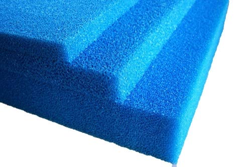 Pondlife Filterschaum blau 50x50x3 cm PPI 10 grob, Filtermatte Teich und Aquarium, zuschneidbar, zur optimalen Verwendung als Filtermedium in Teichfiltern