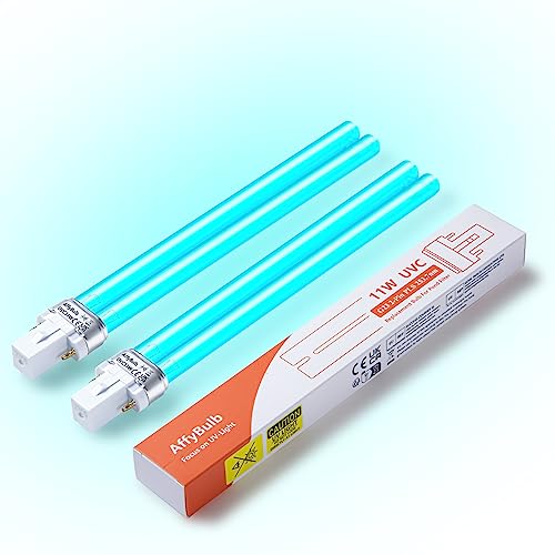 AffyBulb 2 * 11 W G23 PLS Ersatz-UV-Leuchtmittel, für Teich-UVC-Filter, Maschine oder Klärer
