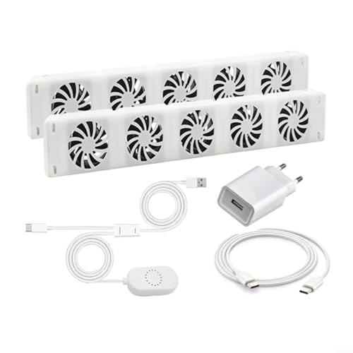 Heizkörper Ventilator - Intelligenter Heizkörperverstärker Erhöhen die Effizienz der Heizung und Sparen Energie, Zum Sparen Von Energie Und Heizkosten(DUO-SET)