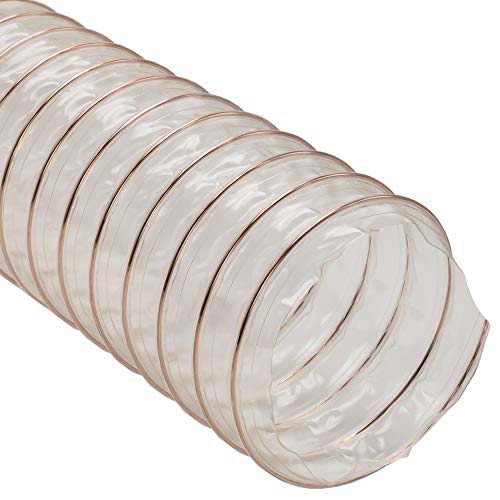 AWM Absaugschlauch Ø 120 mm transparent 0,4 mm Absauganlage Spiralschlauch schwer entflammbar Flexschlauch (2 Meter)