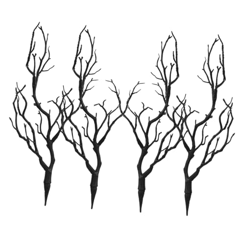 Cabilock 4 Stück Halloween-Dekoration Äste Simulationsdekor künstliche Geweihbaumzweige Geweihzweige für dekorative zweige Hochzeitsdekoration kreative Zweige Vase füllende Zweige Plastik